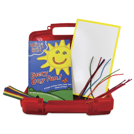 WikkiStix Take Along Fun Travel Kit case showcases portable creativity for kids on the go