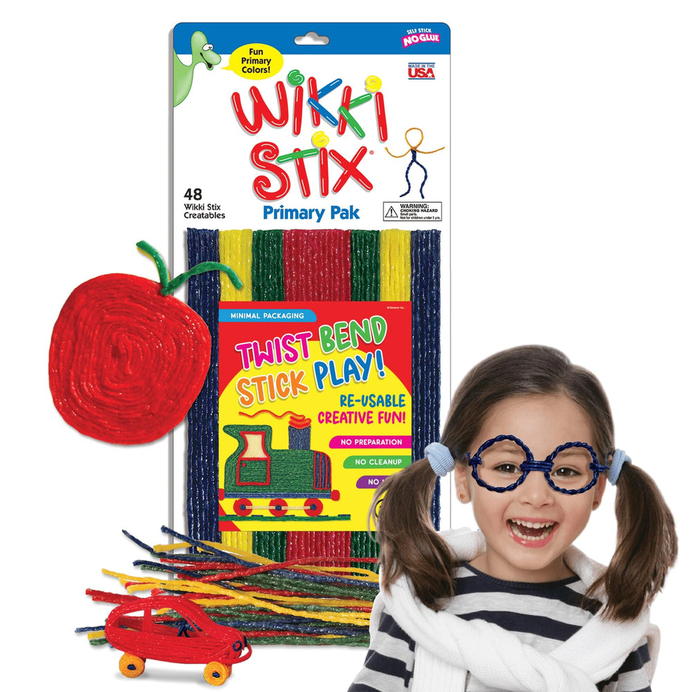 Wikki Stix Arts & Crafts set shown in classroom-friendly packaging.