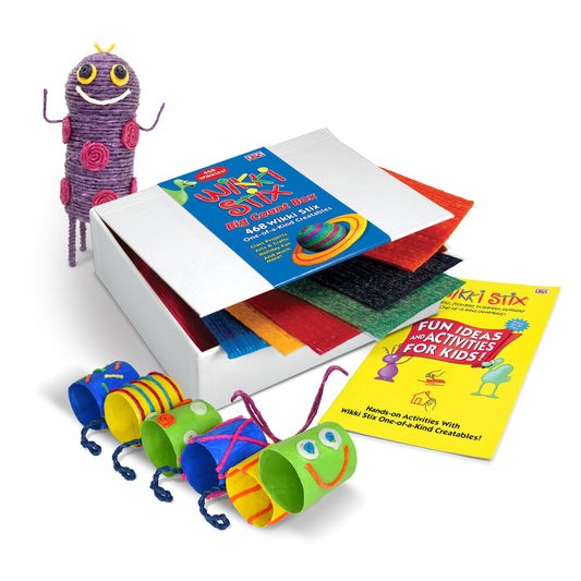 WikkiStix Big Count Box with 468 colorful stix for creative play