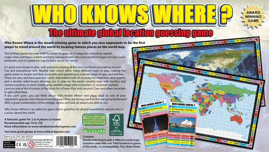 Who Knows Where? players guess locations on the world map