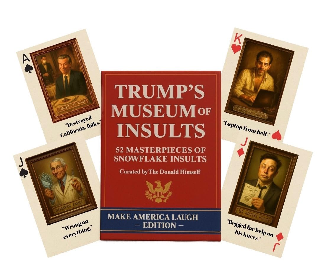 Wild Decks Trump Playing Cards deck front view for lively game night