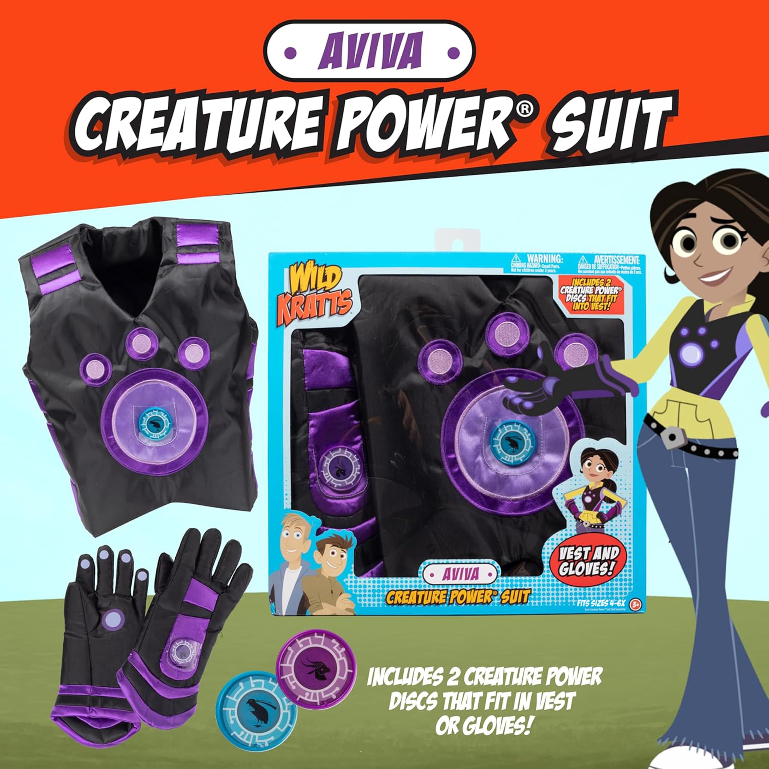 Wild Kratts Aviva Creature Power Gloves perfect for imaginative dress-up.