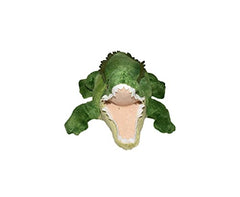Wild Republic alligator plush head and snout close-up for lifelike detail.