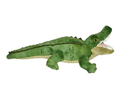 Wild Republic alligator plush surface washable for easy care.