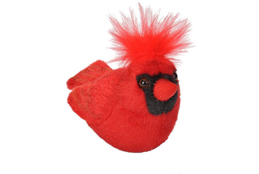Wild Republic Audubon Goldfinch bird toy delivers realistic chirps for sensory learning.