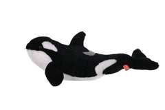Wild Republic Orca Plush soft fabric closeup highlights realistic texture