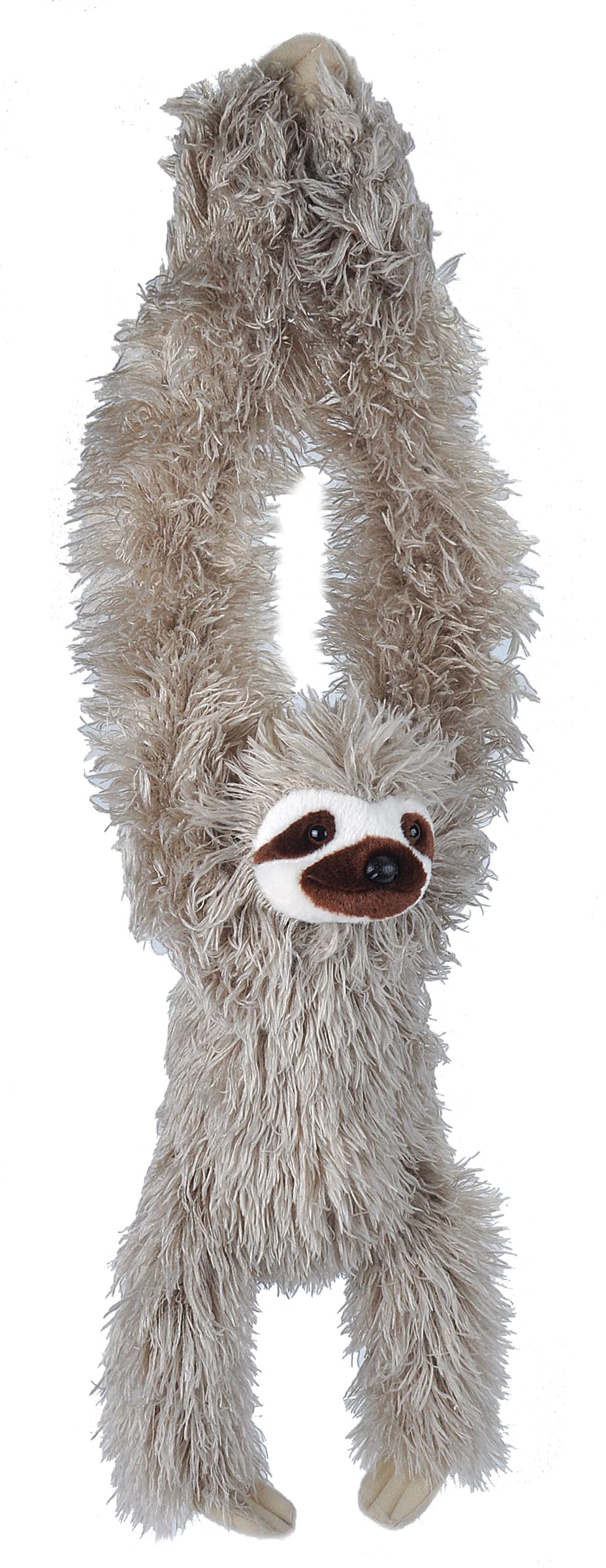 Wild Republic hanging sloth plush 30-inch size for imaginative play.