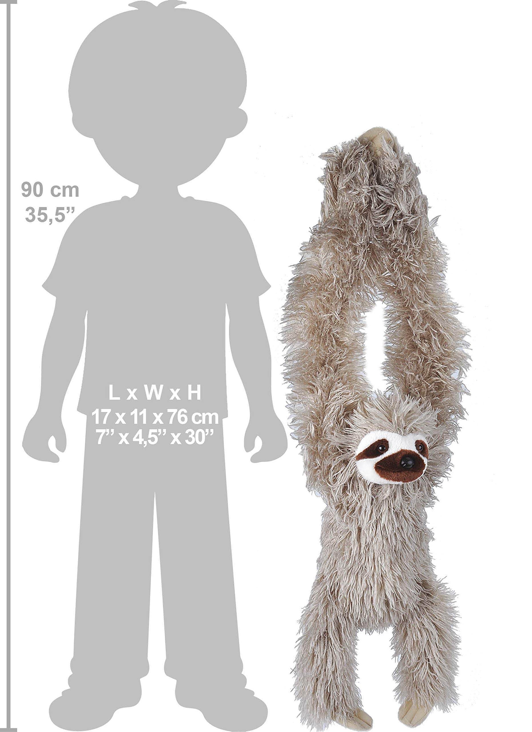 Wild Republic sloth plush makes a gift-ready, kid-friendly decor and toy.