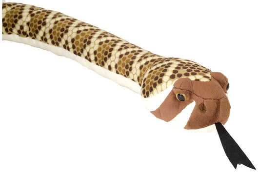 Wild Republic West Diamondback Snake plush, 70 inches, perfect for cozy play and imaginative wildlife stories.