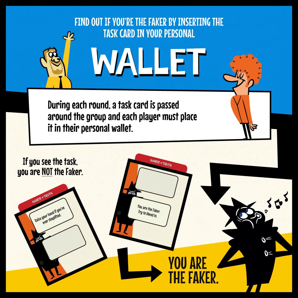 Wilder Games Jackbox Fakin’ It secret wallets used in deception play.