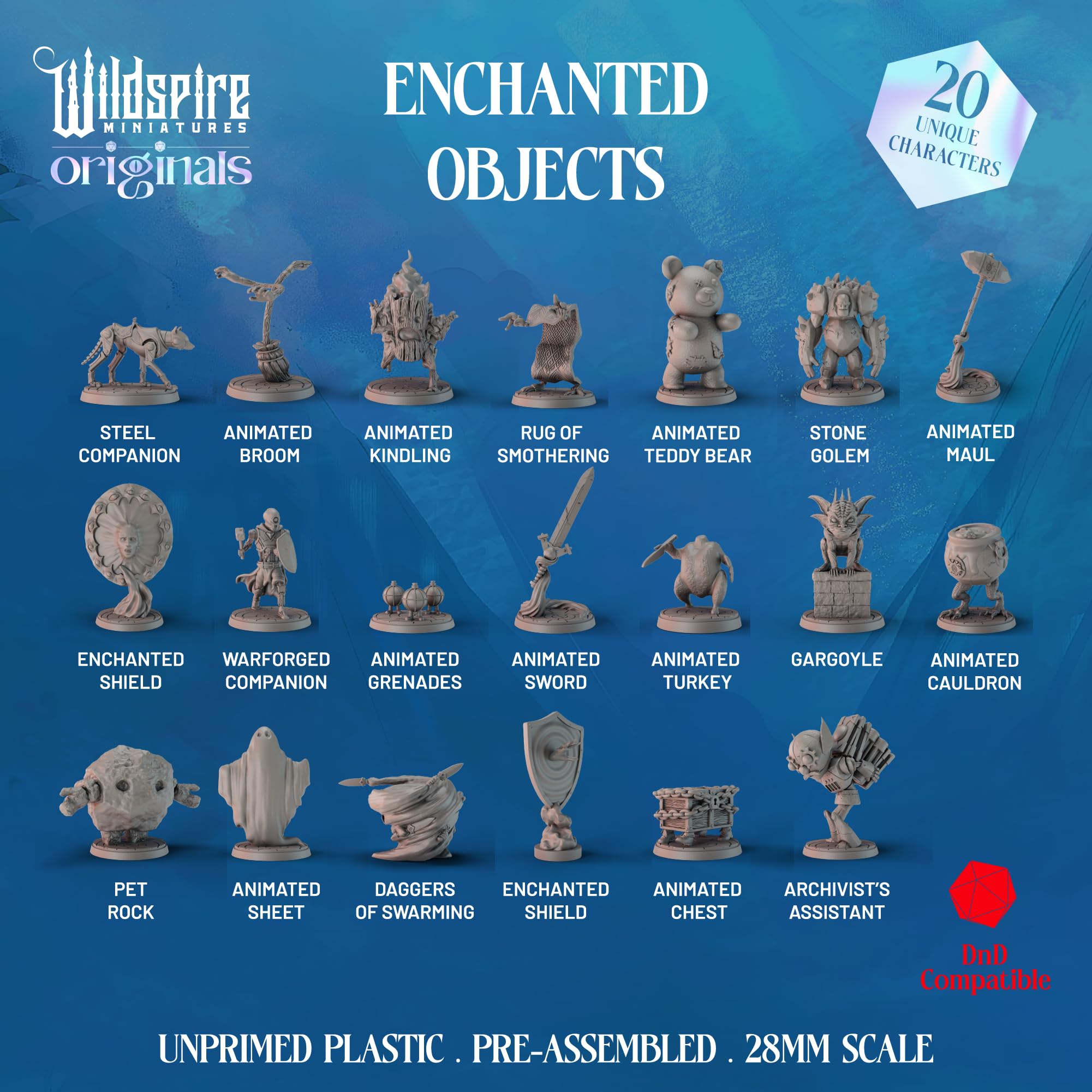 Wildspire Animated Chest miniature adds mystery to your tabletop adventures.