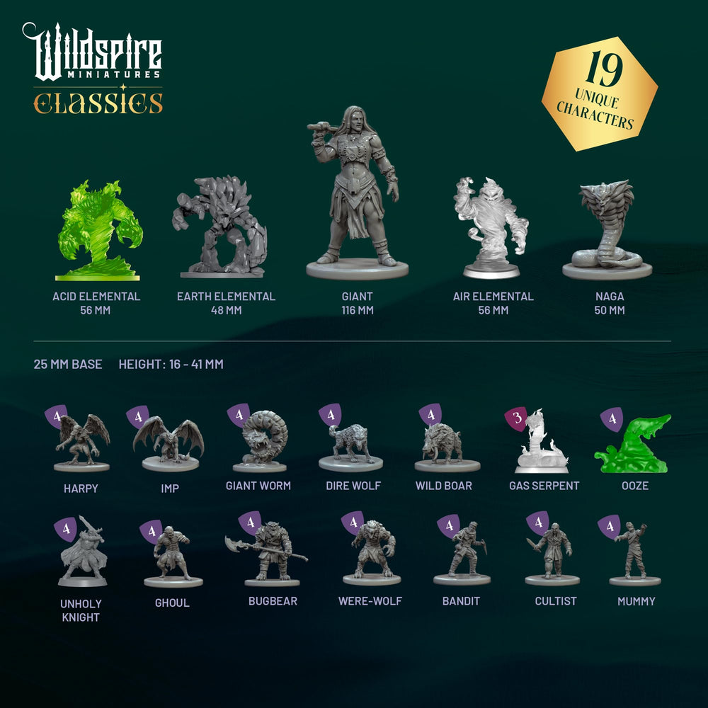 Wildspire Classic Encounters Set I refreshed monsters for richer DnD encounters