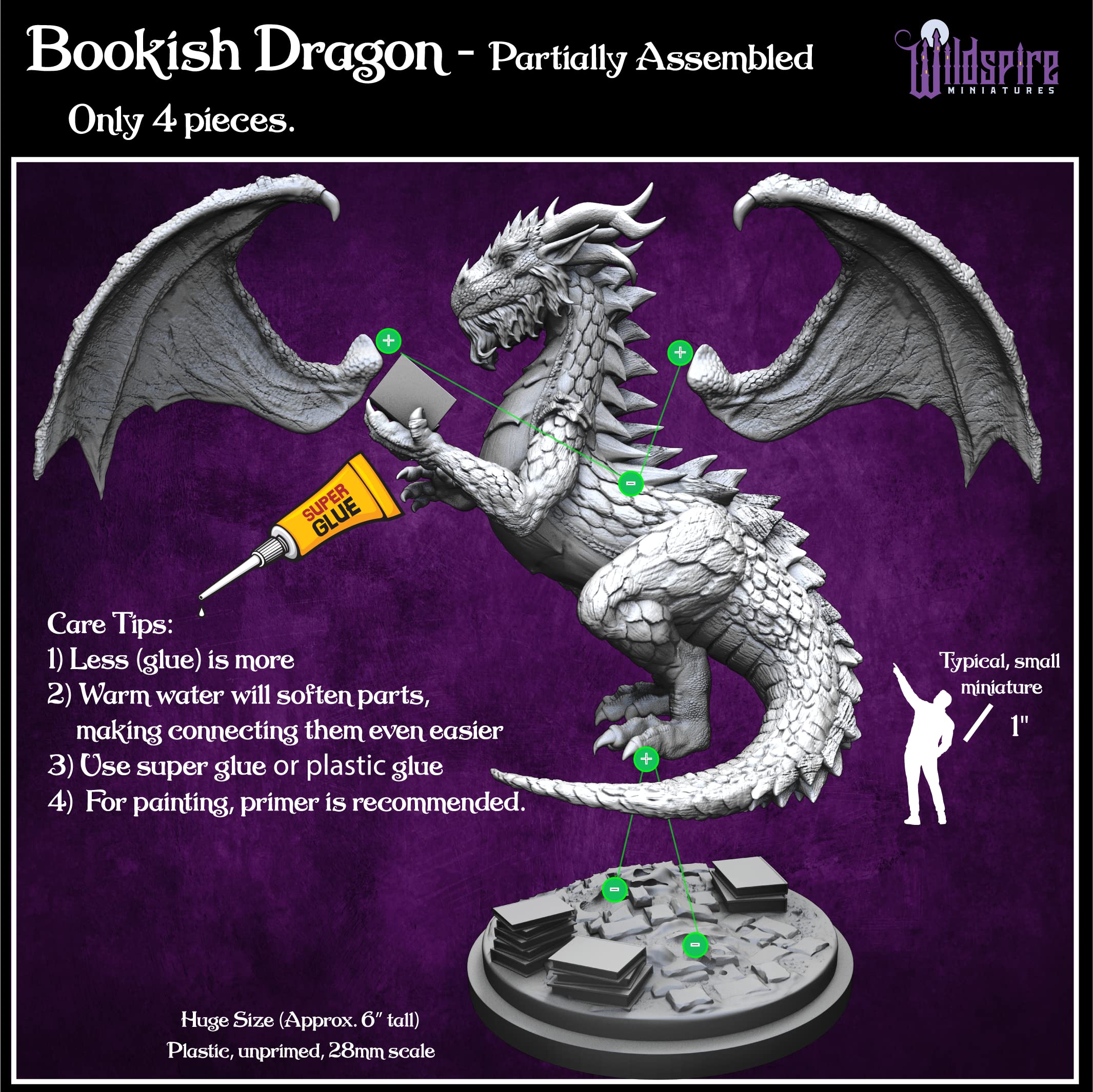Wildspire huge dragon miniature as a dramatic centerpiece for epic encounters