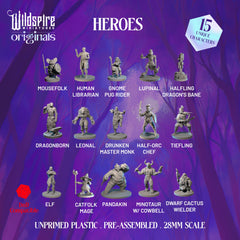 Wildspire PC/NPC miniatures for diverse D&D campaigns