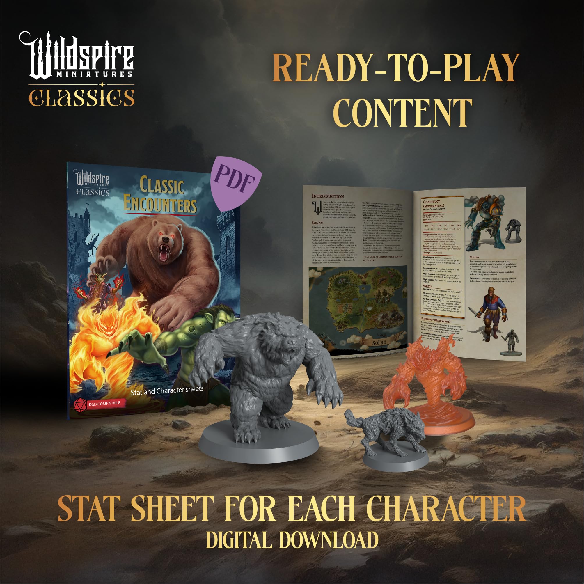 Wildspire refreshed monster designs for popular campaigns and new adventures.