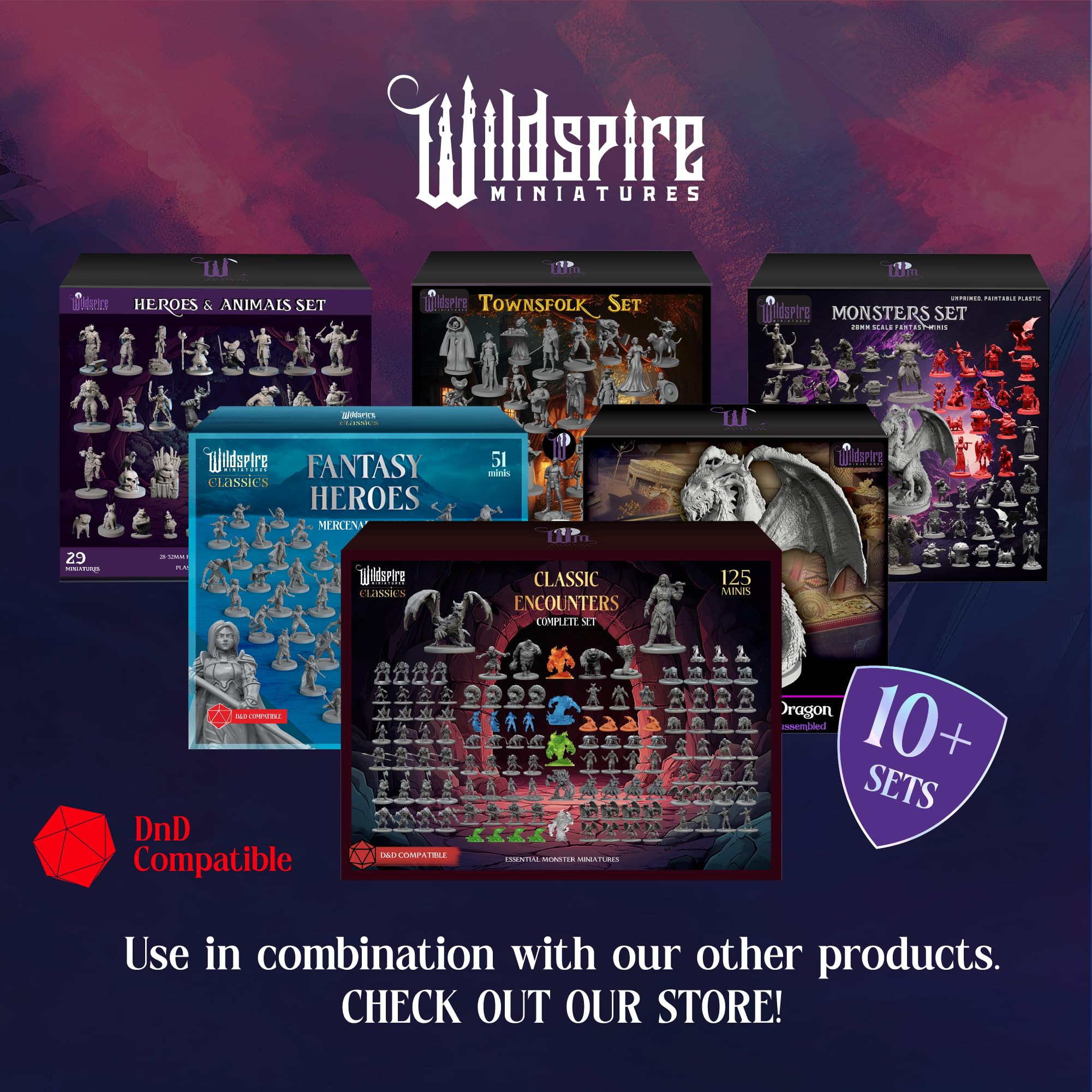 Wildspire Spellblades table-ready minis enhance DND and Pathfinder games.