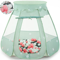 Wilhunter baby ball pit tent in pink exterior for cozy play space