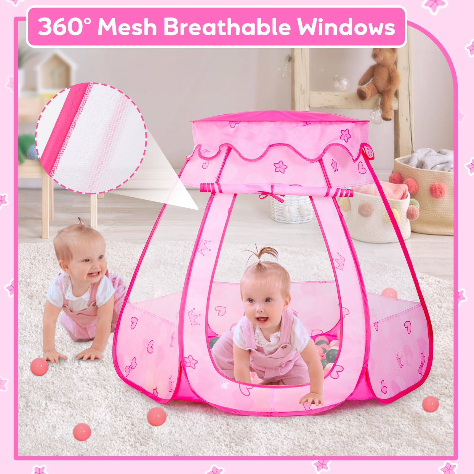 Wilhunter breathable mesh design keeps air circulating during play.