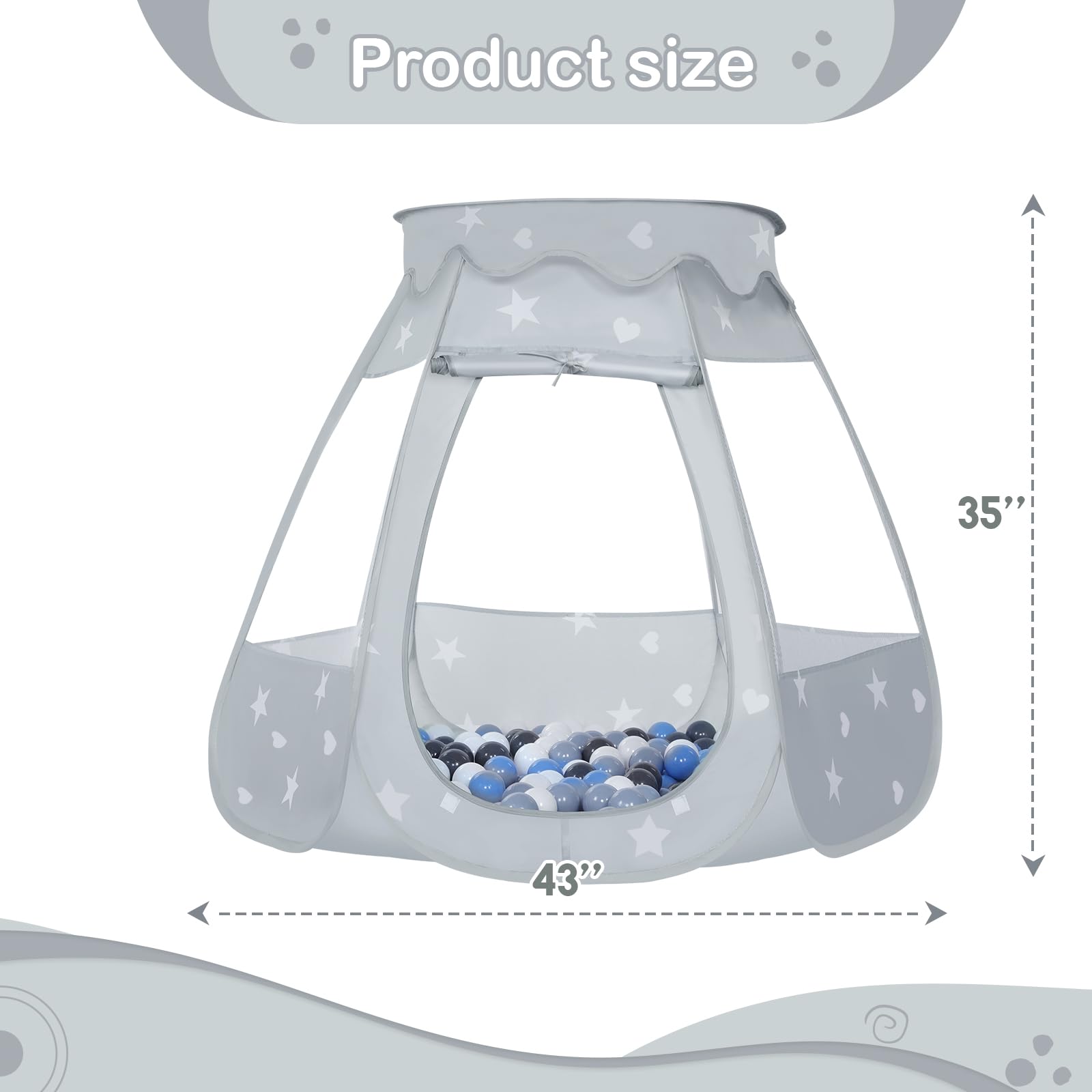 Wilhunter indoor-outdoor play tent ready for home, yard, or party.