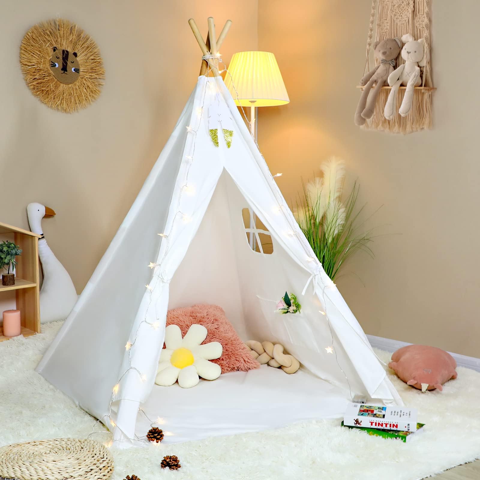 Indoors setup of Wilhunter playhouse showing easy assembly