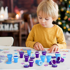 WillBond Christmas crafts snowflake prints to enhance scrapbooks.