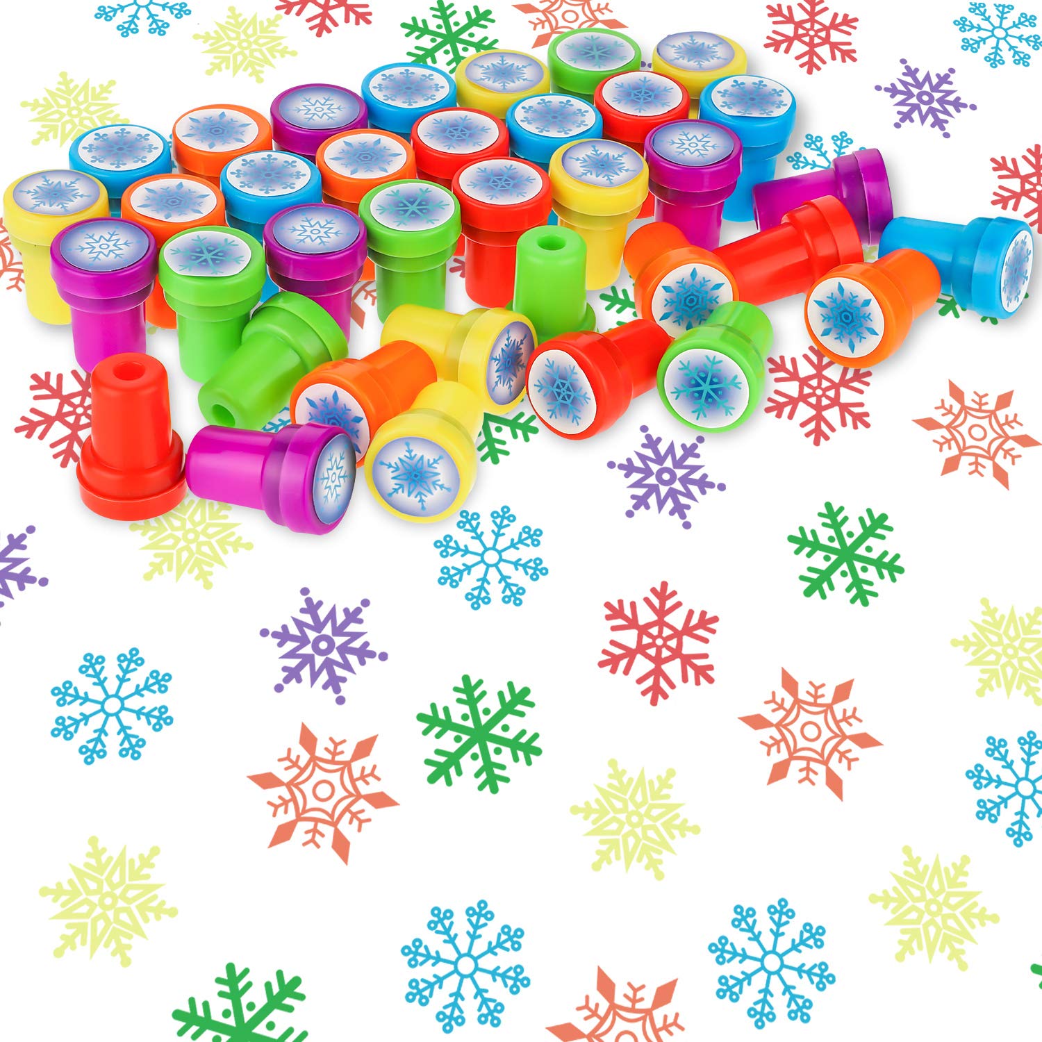 WillBond DIY crafts and scrapbooking snowflake stamps inspire festive decor and personalized party favors.