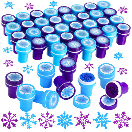 WillBond dark blue snowflake stamp set for vibrant holiday cards.