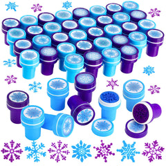 WillBond dark blue snowflake stamp set for vibrant holiday cards.