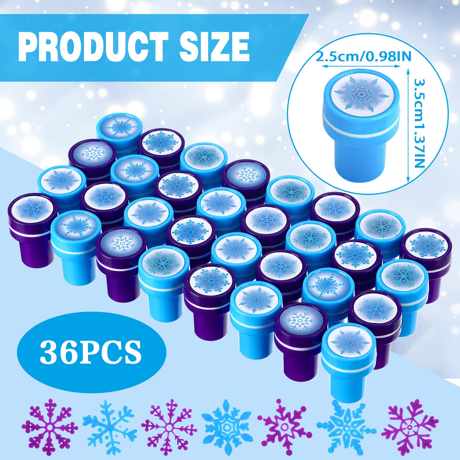 WillBond light blue snowflake stamp set for delicate winter cards.