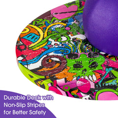 Willingfun Pogo Ball purple inflated ready, easy setup with pump.