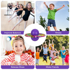 Willingfun Pogo Ball purple kid using pogo jumper for fun.