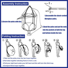 WillingHeart carry bag folds flat for easy storage and travel