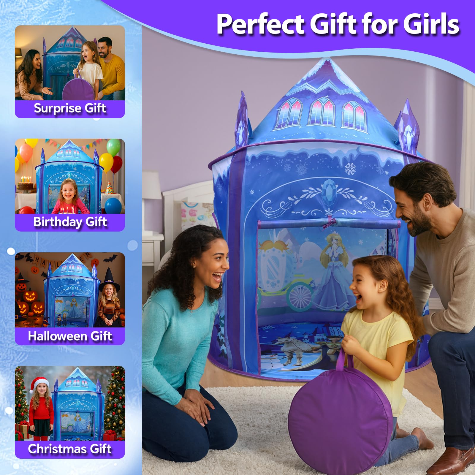 WillingHeart Princess Play Tent makes a magical gift for birthdays.