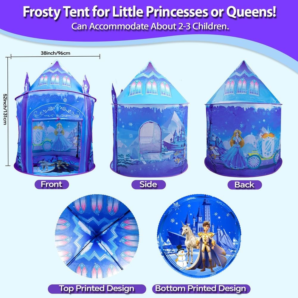 WillingHeart Princess Play Tent offers a spacious interior for kids.