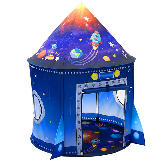 WillingHeart rocket tent open for imaginative space adventures