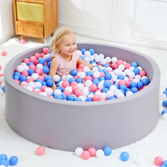 Wilwolfer foam ball pit assembly demonstrates easy setup for safe play