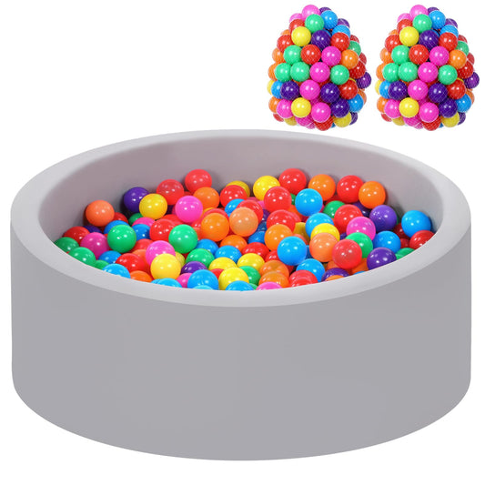 Wilwolfer foam ball pit 200 balls for safe toddler play indoors.