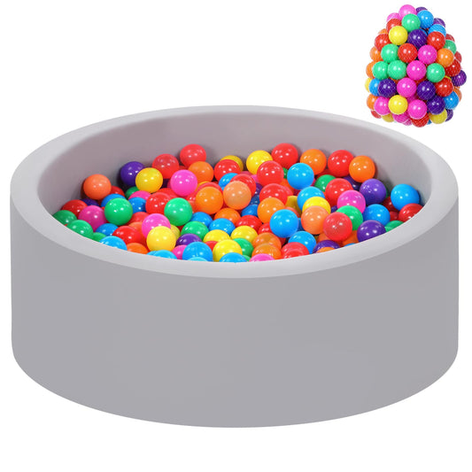 Wilwolfer foam ball pit with 33.5-inch diameter designed for toddlers indoors