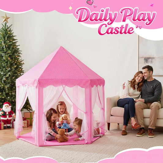 Wilwolfer Hexagon Castle Design Tent showcases stable structure for indoor or outdoor adventures.