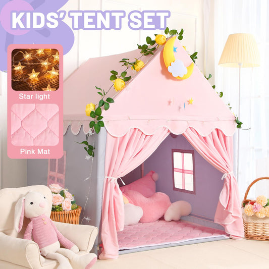 Wilwolfer kid tent padded mat provides non-slip comfort