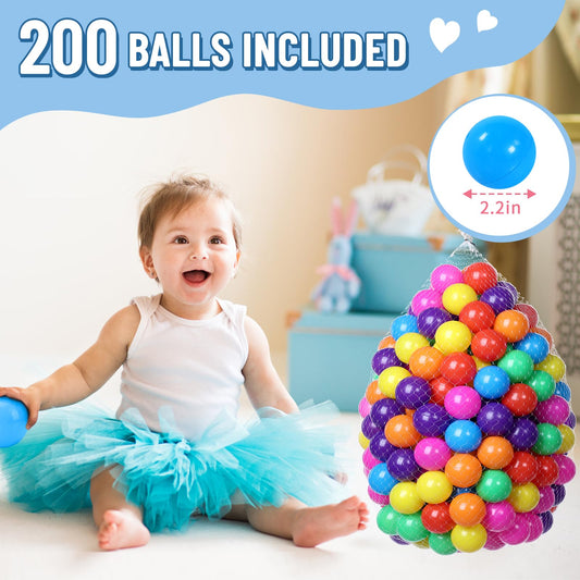 Wilwolfer memory foam walls cushion kids in the ball pit.