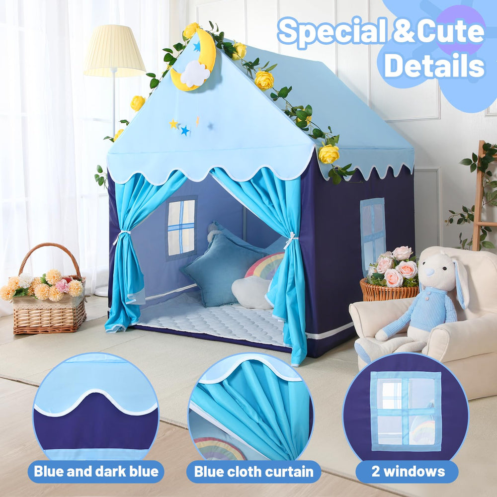 Wilwolfer Playhouse dimensions 47x41x51 inches fit multiple friends.