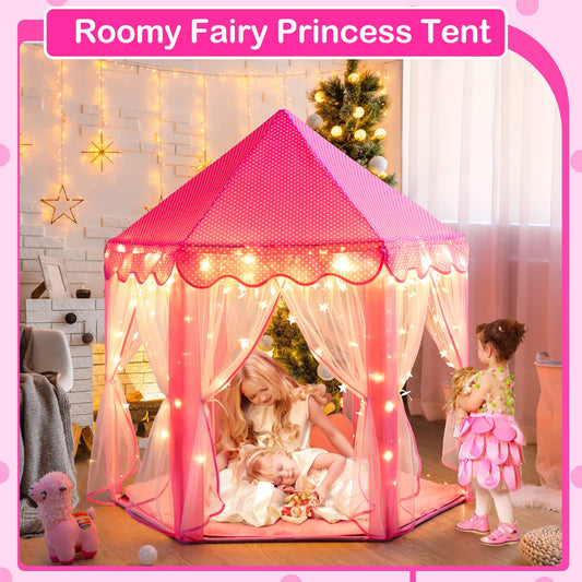 Wilwolfer Princess Tent assembly kit with sturdy poles for quick setup.