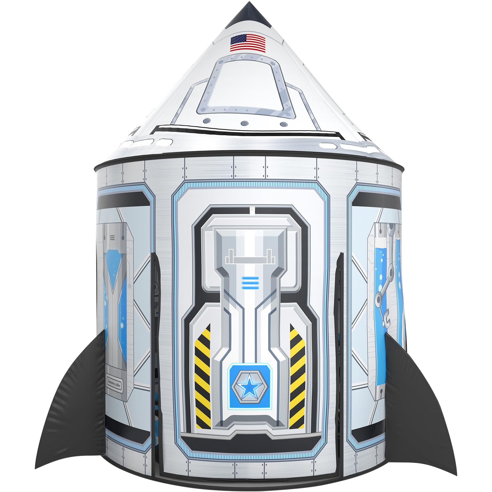 Wilwolfer rocketship tent for kids with bright space design, spark imaginative play indoors.
