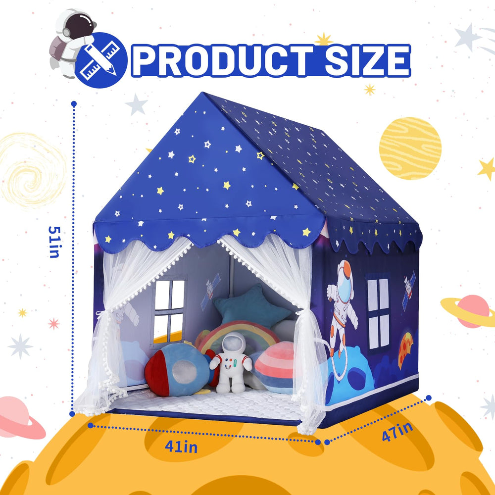 Wilwolfer Space Tent ideal for playrooms, bedrooms, and reading