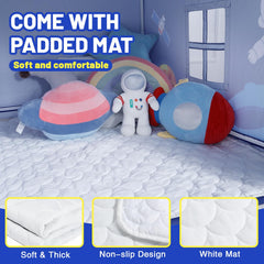 Wilwolfer Space Tent rocket pattern sparks creative playtime