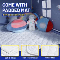 Wilwolfer Space Tent soft mat inside for comfortable play sessions