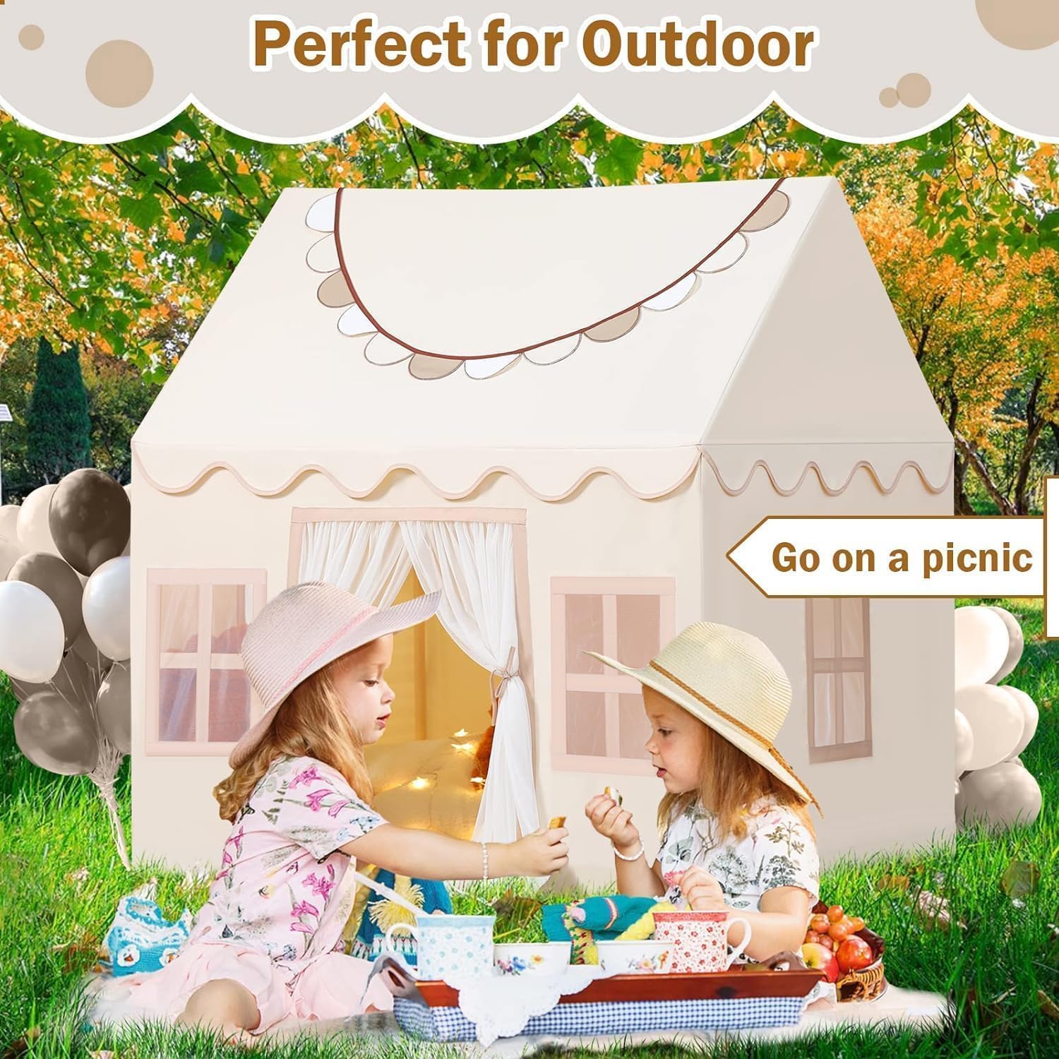 Wilwolfer tent backdrop for celebrations adds gentle, cozy ambiance.