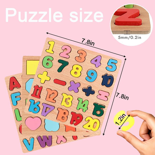 Winbar numbers puzzle supports early number recognition and counting through bright shapes.