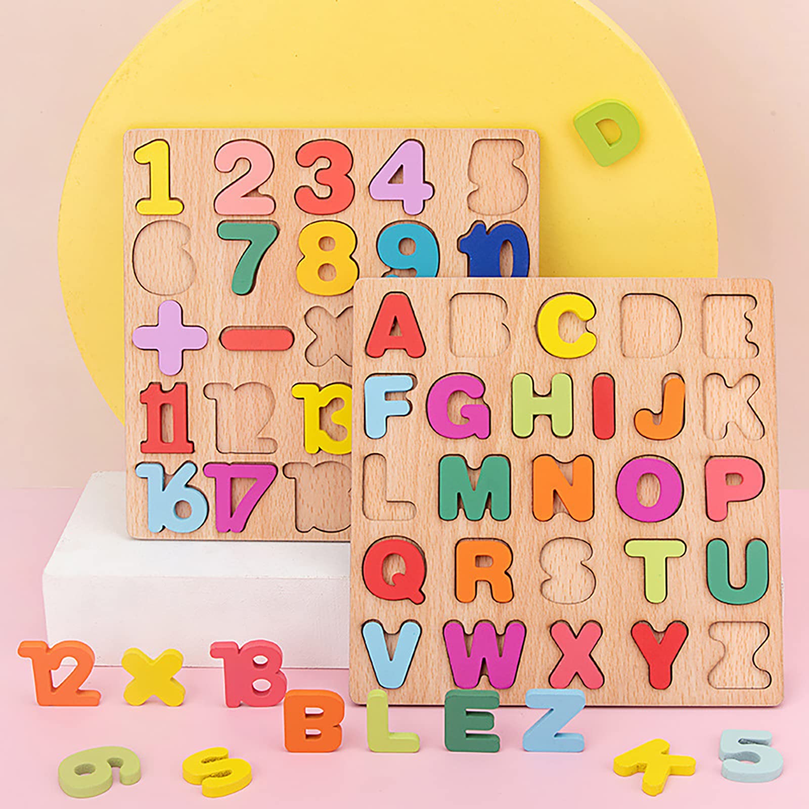 Winbar wooden puzzle close-up shows durable, non-toxic finish for safe play.